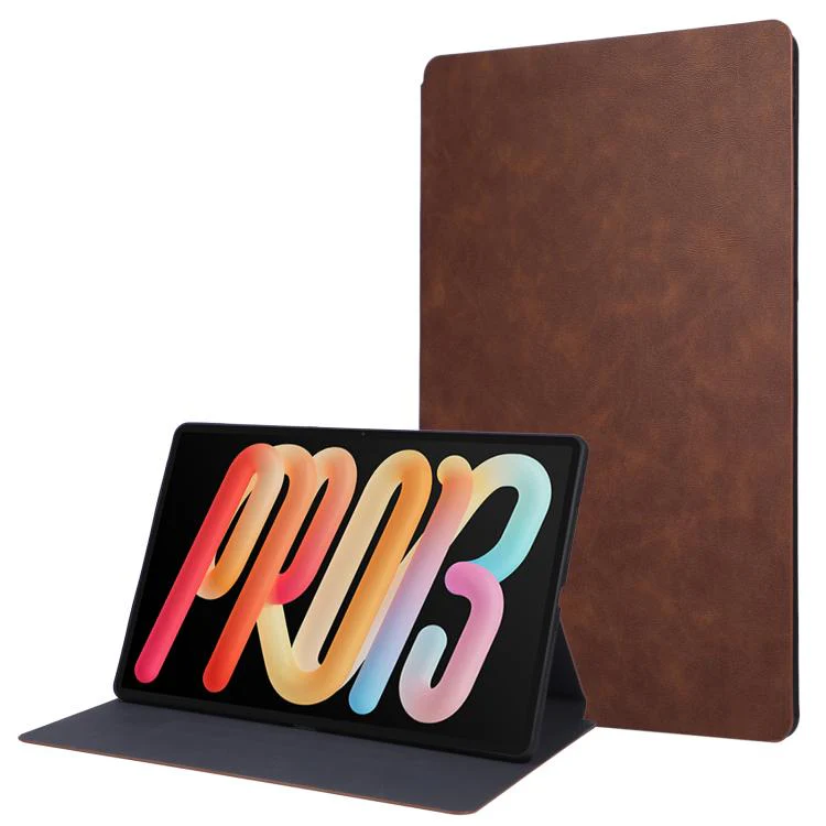 For Lenovo Xiaoxin Pro 13 2026 / Pro GT Simple Crazy Horse Leather Tablet Case(Brown)