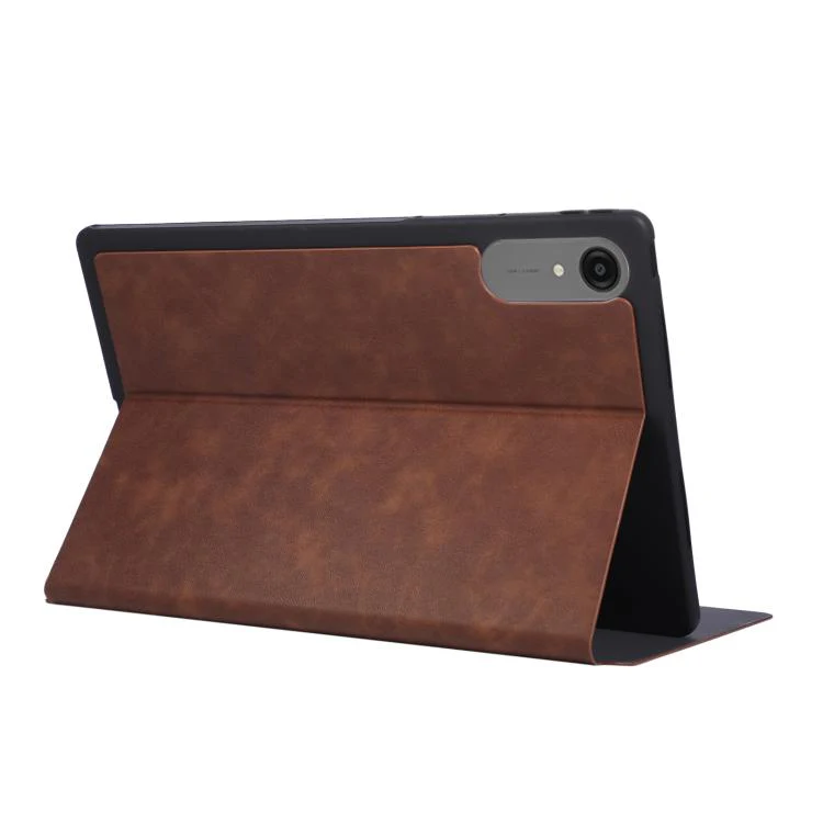 For Lenovo Xiaoxin Pro 13 2026 / Pro GT Simple Crazy Horse Leather Tablet Case(Brown) - Image 6