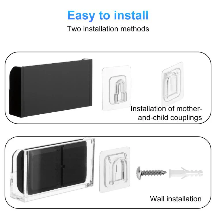 For Liftmaster Garage Remote Control Wall Mount Bracket(Transparent) - Image 6