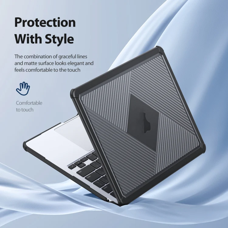 For MacBook Air 13.6 2022/2024 A2681 DUX DUCIS LCGH Laptop Frosted Protective Case(Black) - Image 7