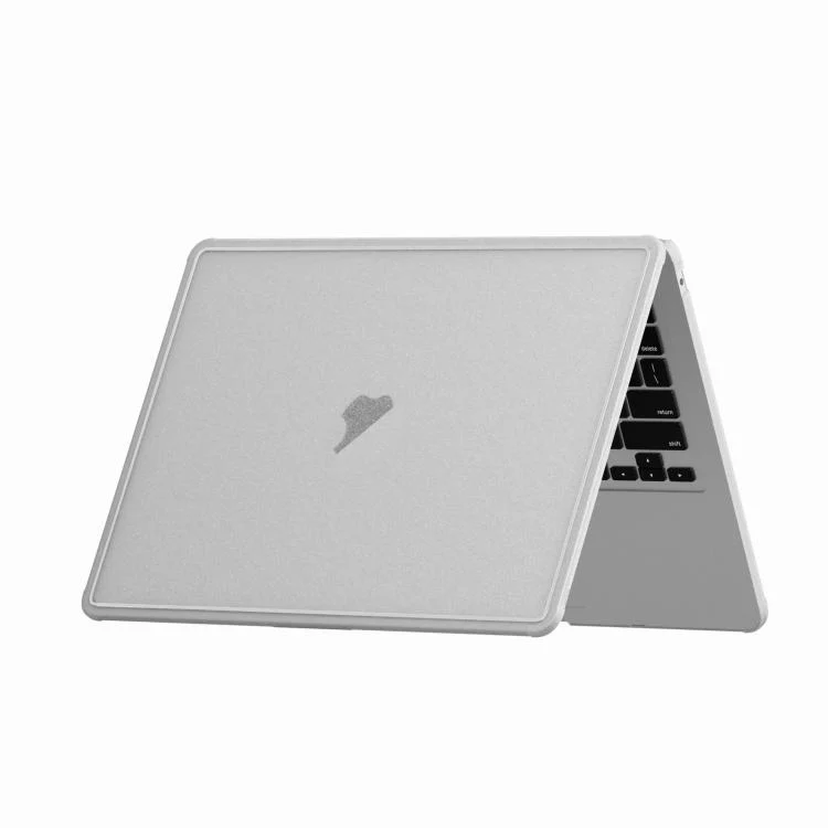 For MacBook Air 13.6 inch A2681 2022 Crystalline Matte Texture PC Edge Laptop Protective Case(White) - Image 4