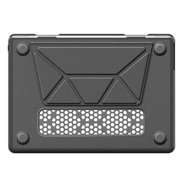 For MacBook Air 13.6 inch A3113 / A3240 Business Pro Magnetic Holder Laptop Protective Case(Grey) - Image 3