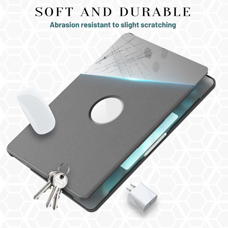 For MacBook Air 13.6 inch A3113 / A3240 Business Pro Magnetic Holder Laptop Protective Case(Grey) - Image 5