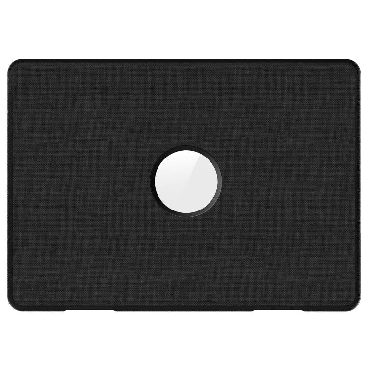 For MacBook Air 13.6 inch A3113 / A3240 Fabric Texture Pro Magnetic Holder Laptop Protective Case(Black) - Image 2