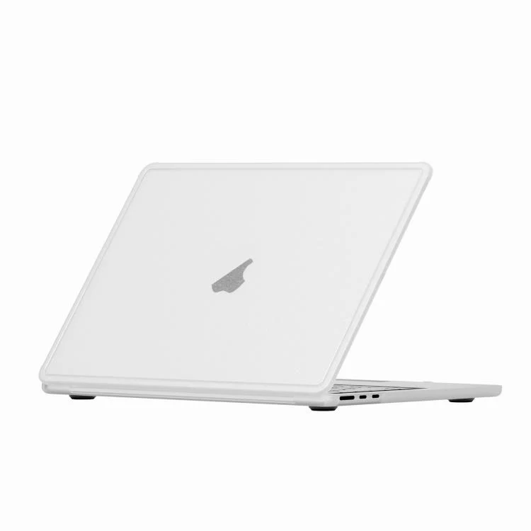 For MacBook Air 15.3 inch A2941 2023 Crystalline Matte Texture PC Edge Laptop Protective Case(White)
