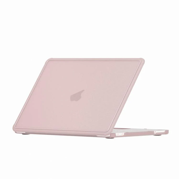 For MacBook Neo 13 inch 2026 A18 Pro A3404 Crystalline Matte Texture PC Edge Laptop Protective Case(Pink)