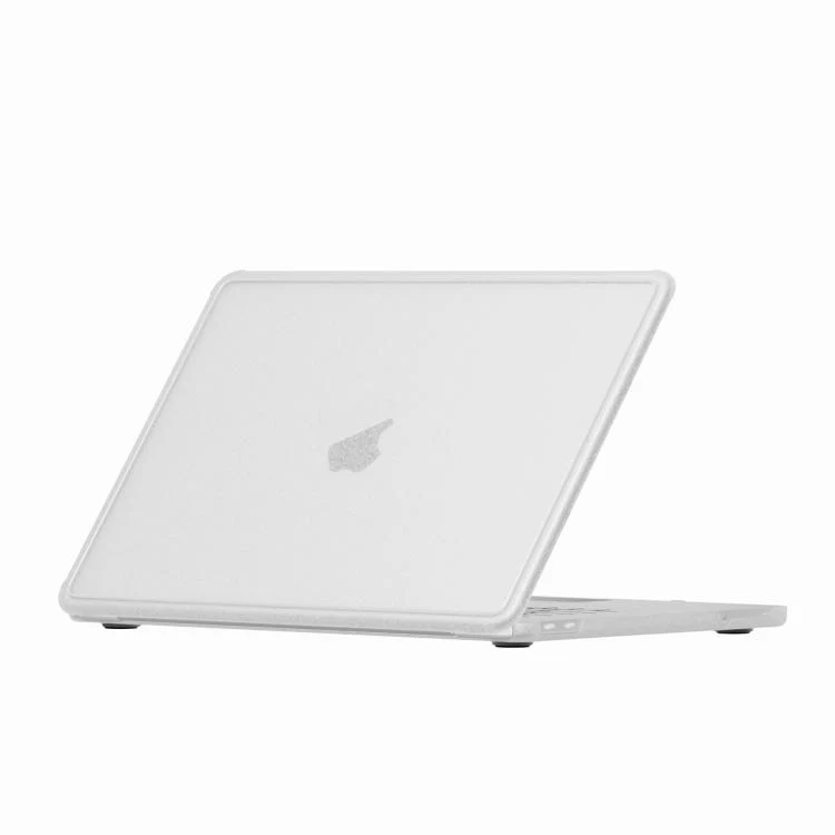 For MacBook Neo 13 inch 2026 A18 Pro A3404 Crystalline Matte Texture PC Edge Laptop Protective Case(White)