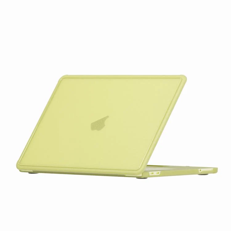 For MacBook Neo 13 inch 2026 A18 Pro A3404 Crystalline Matte Texture PC Edge Laptop Protective Case(Yellow)