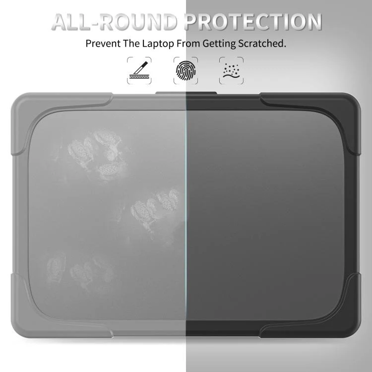For MacBook Neo 13 inch 2026 A3404 Two-color Shockproof TPU Hybrid PC Laptop Protective Case(Black) - Image 4