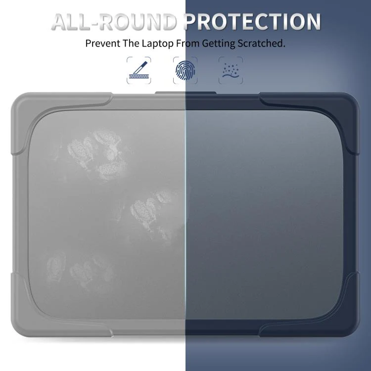 For MacBook Neo 13 inch 2026 A3404 Two-color Shockproof TPU Hybrid PC Laptop Protective Case(Blue) - Image 4