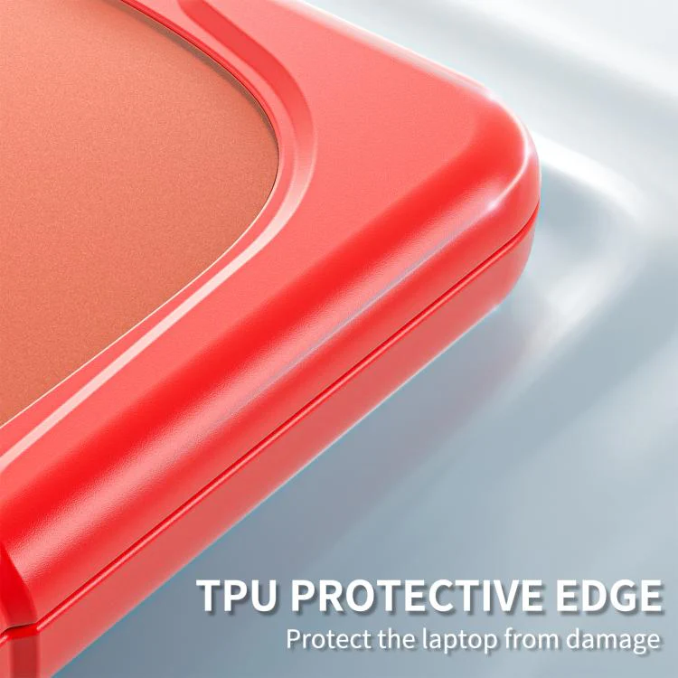 For MacBook Neo 13 inch 2026 A3404 Two-color Shockproof TPU Hybrid PC Laptop Protective Case(Red) - Image 10