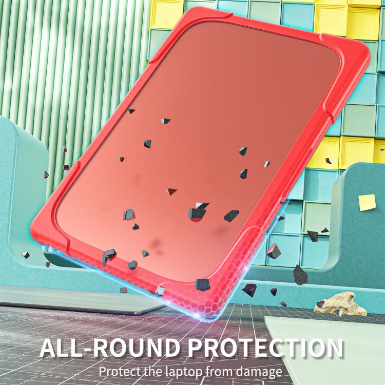 For MacBook Neo 13 inch 2026 A3404 Two-color Shockproof TPU Hybrid PC Laptop Protective Case(Red) - Image 3
