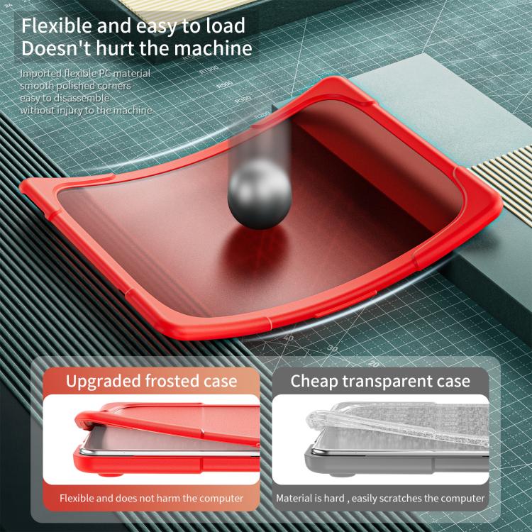 For MacBook Neo 13 inch 2026 A3404 Two-color Shockproof TPU Hybrid PC Laptop Protective Case(Red) - Image 6