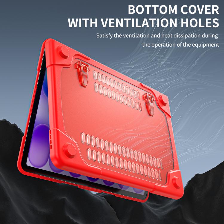For MacBook Neo 13 inch 2026 A3404 Two-color Shockproof TPU Hybrid PC Laptop Protective Case(Red) - Image 7