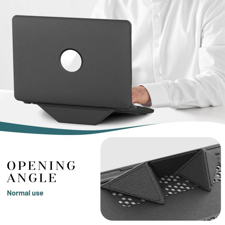 For MacBook Pro 13.3 inch A2289 / A2251 Business Pro Magnetic Holder Laptop Protective Case(Grey) - Image 4