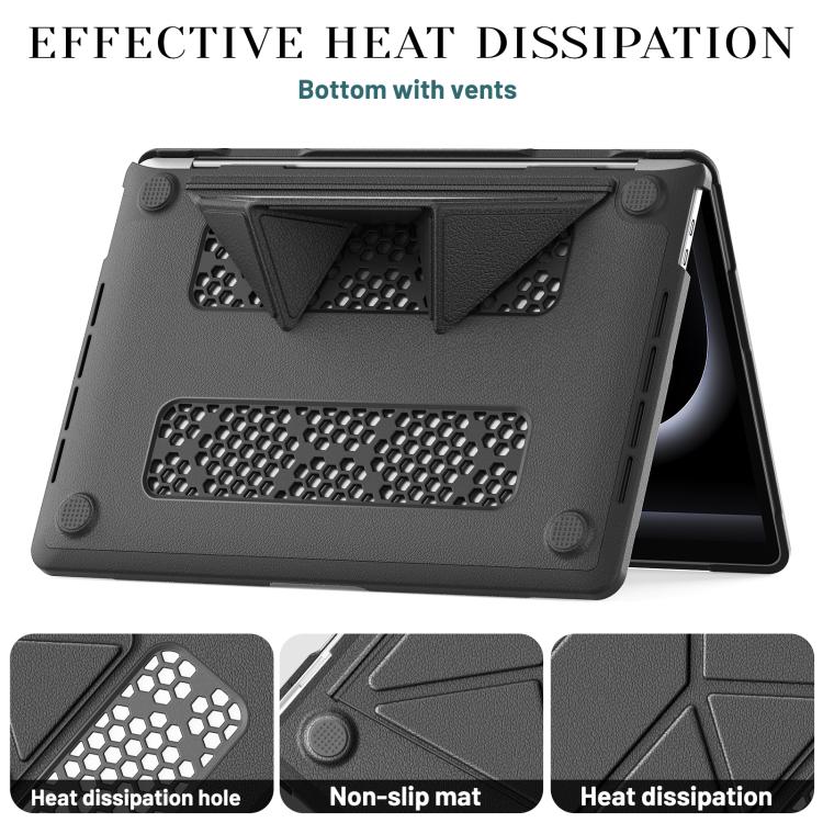 For MacBook Pro 13.3 inch A2289 / A2251 Business Pro Magnetic Holder Laptop Protective Case(Grey) - Image 7