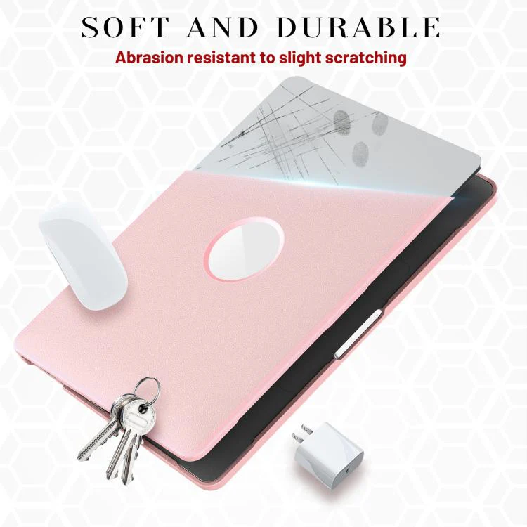 For MacBook Pro 13.3 inch A2289 / A2251 Business Pro Magnetic Holder Laptop Protective Case(Pink) - Image 5