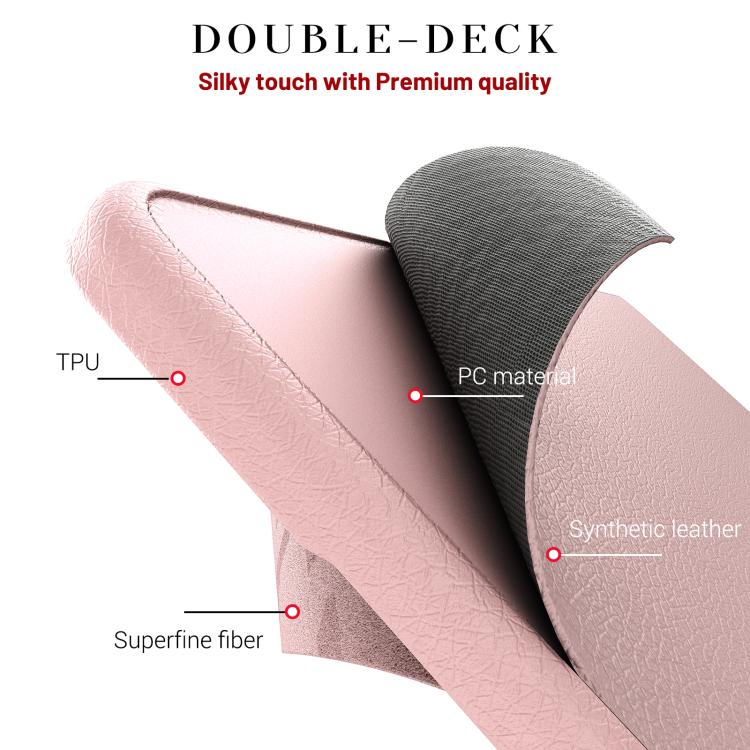 For MacBook Pro 13.3 inch A2289 / A2251 Business Pro Magnetic Holder Laptop Protective Case(Pink) - Image 8
