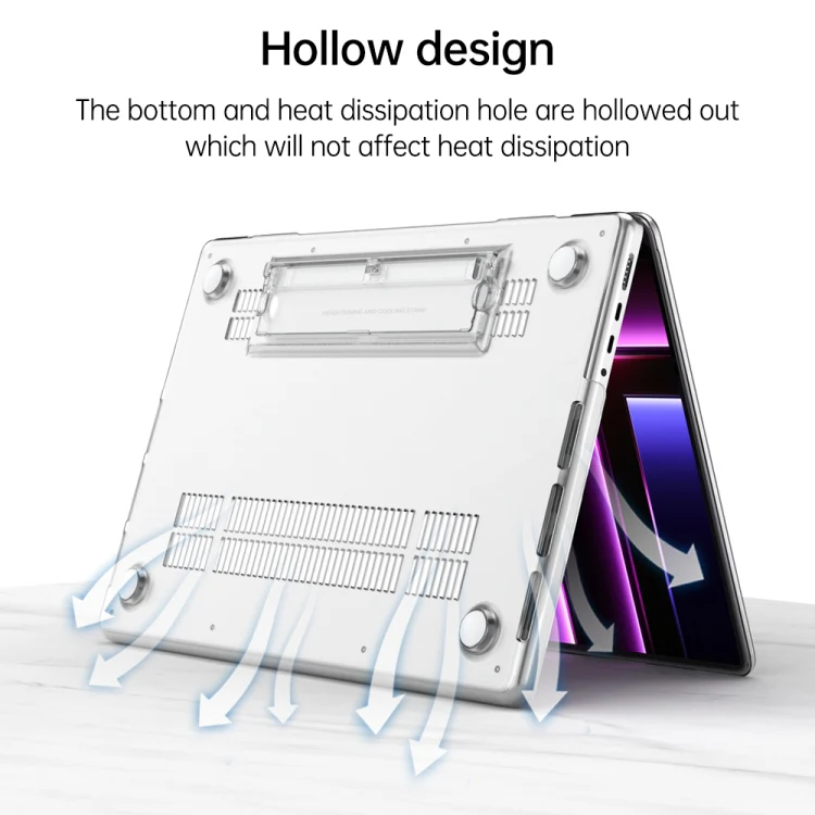 For MacBook Pro 16 inch A2141 Frosted Translucent Laptop Protective Case(Morandi Green) - Image 5