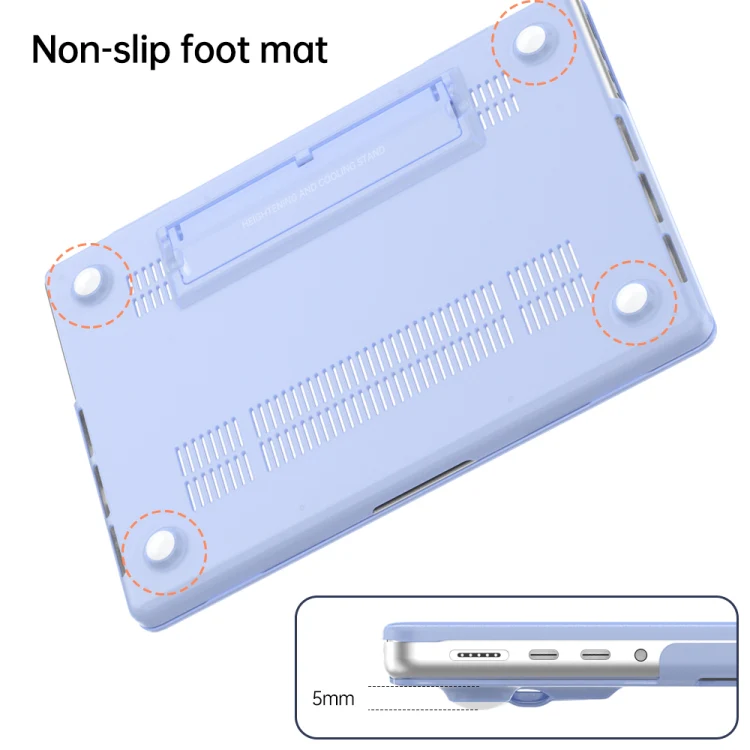 For MacBook Pro 16 inch A2141 Frosted Translucent Laptop Protective Case(Morandi Green) - Image 6