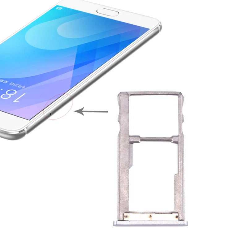 For Meizu Meilan E2 SIM Card Tray (Silver) - Image 2