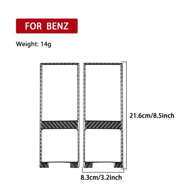 For Mercedes-Benz G-Class W463 2pcs /Set Both Sides Air Vent Decoration Stickers(Red) - Image 3