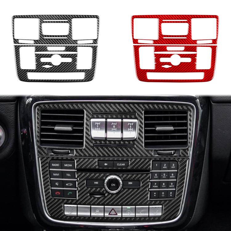 For Mercedes-Benz G-Class W463 2pcs /Set Multimedia Panel Decorative Sticker(Black) - Image 2