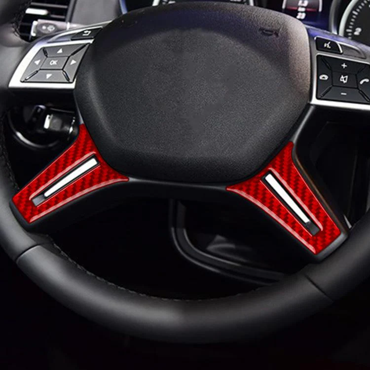 For Mercedes-Benz G-Class W463 2pcs /Set Steering Wheel Sticker(Red) - Image 6