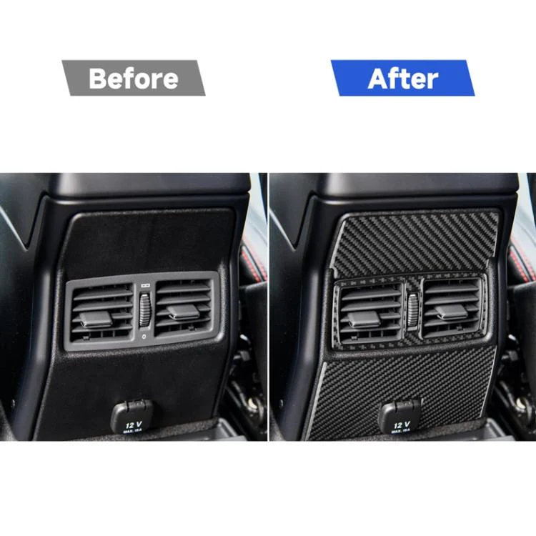 For Mercedes-Benz G-Class W463 3pcs /Set Rear Central Air Vent Set Sticker(Black) - Image 6