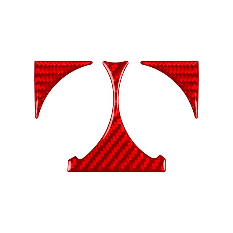 For Mercedes-Benz G-Class W463 3pcs /Set Rear Drain Cup Holder Sticker(Red)