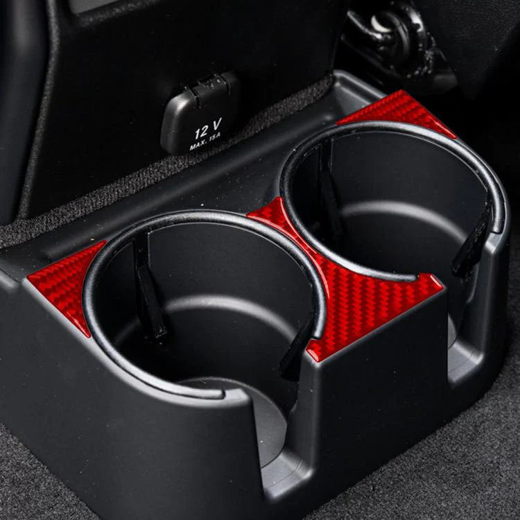 For Mercedes-Benz G-Class W463 3pcs /Set Rear Drain Cup Holder Sticker(Red) - Image 7