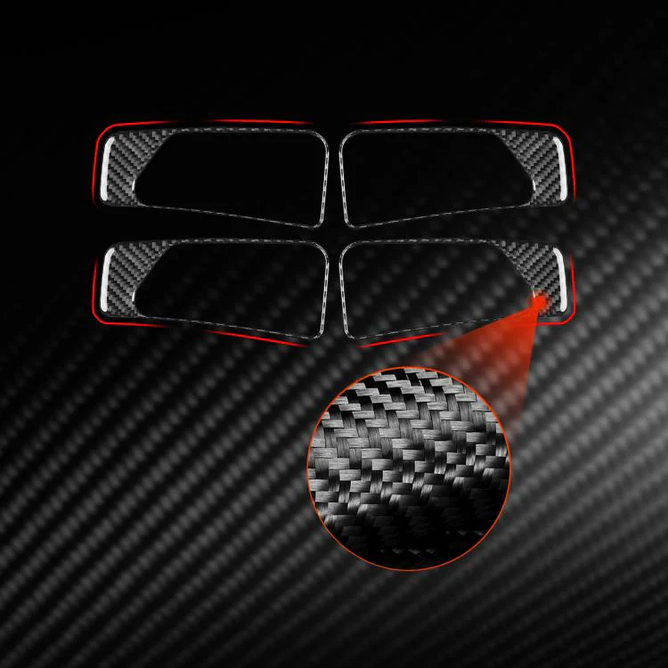 For Mercedes-Benz G-Class W463 4pcs /Set Interior Door Handle Sticker(Red) - Image 5