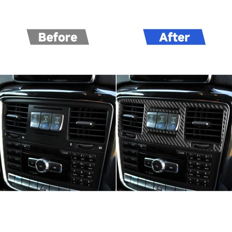 For Mercedes-Benz G-Class W463 Middle Air Vent Decorative Sticker(Black) - Image 6