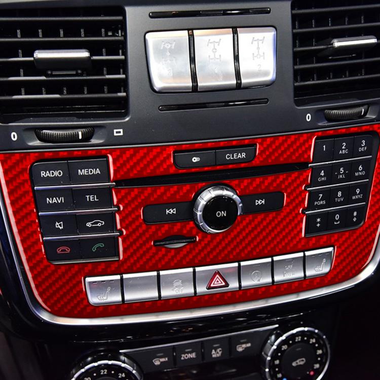For Mercedes-Benz G-Class W463 Multimedia Panel Sticker(Red) - Image 7