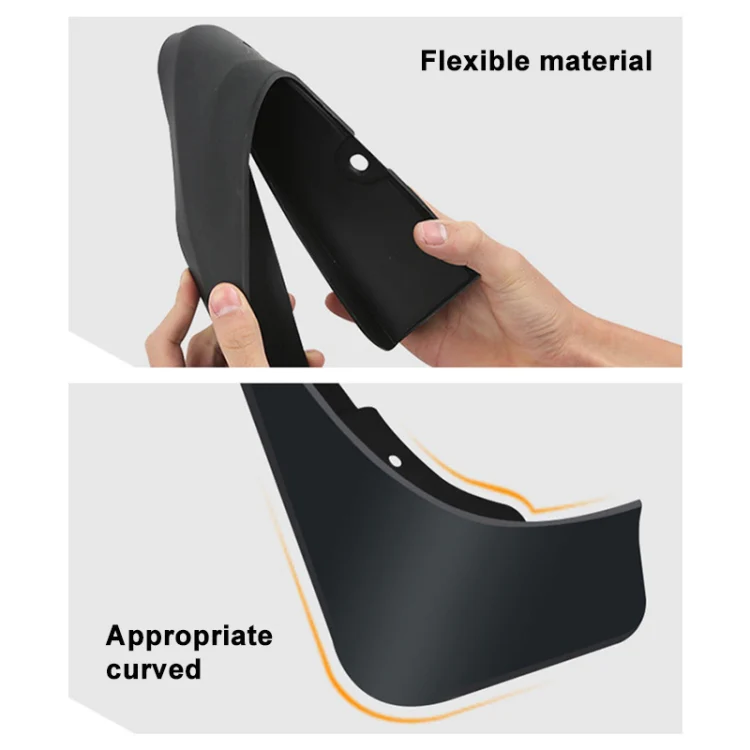 For MG ZS 2020-2021 4pcs/Set Car Auto Soft Plastic Splash Flaps Fender Guard - Image 4