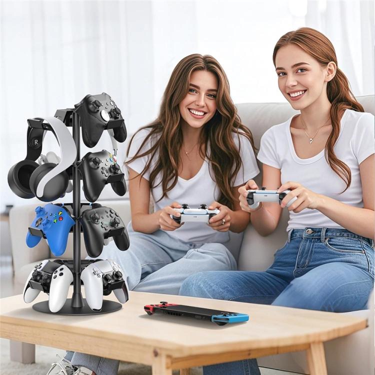 For MicroSoft XBOX / Sony PS5 / Nintendo Switch 360 Degree Rotating 4-Tier Game Controller Stand - Image 8