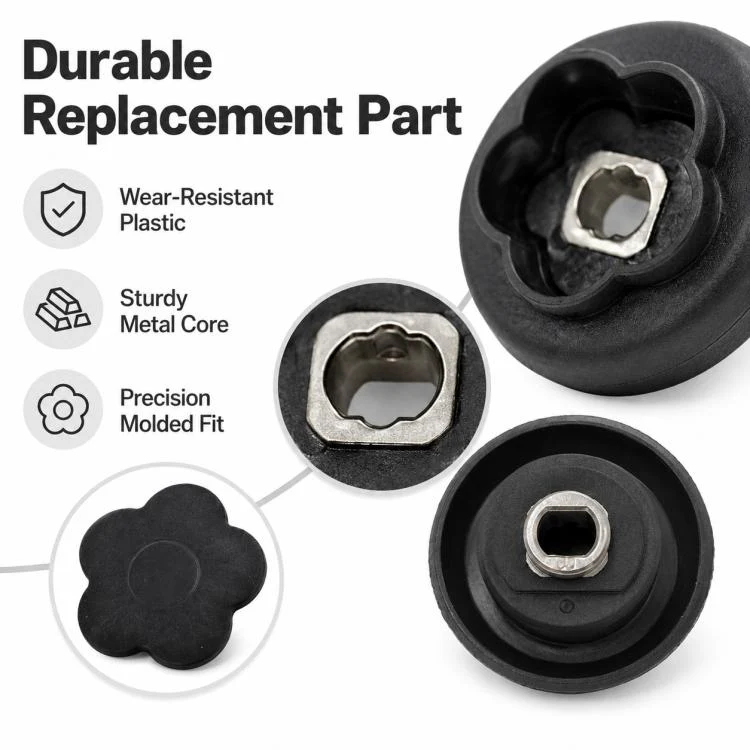 For Monsieur Cuisine Connect Food Processor Blade Motor Coupling Replacement Parts, 5 Gears(Black) - Image 4
