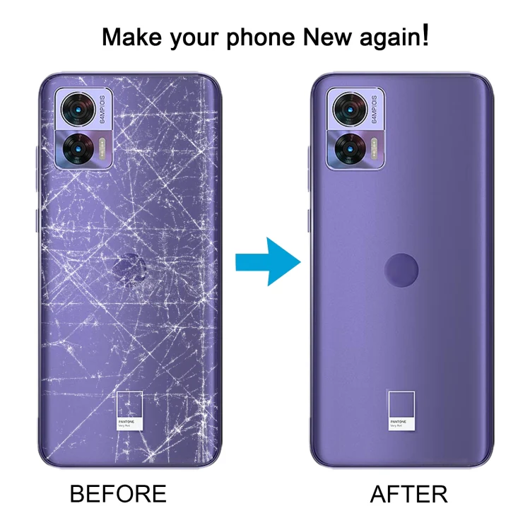 For Motorola Edge 30 Neo Original Battery Back Cover(Blue) - Image 6