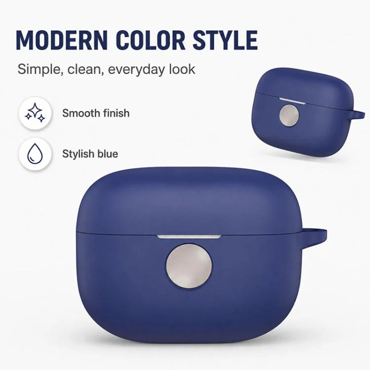 For Motorola Moto Buds 2 Pro Silicone Shockproof Earphone Protective Case(Blue) - Image 8