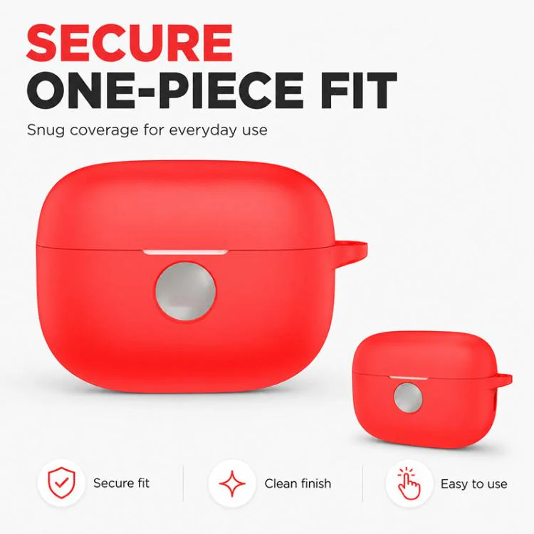 For Motorola Moto Buds 2 Pro Silicone Shockproof Earphone Protective Case(Red) - Image 7