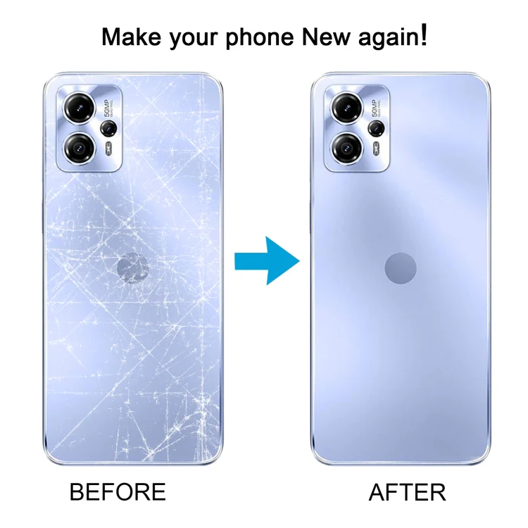 For Motorola Moto G13 Original Battery Back Cover(Blue) - Image 6
