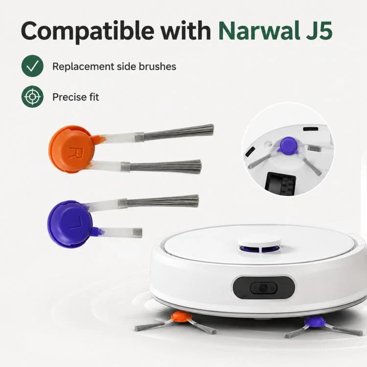 For Narwal J5 Robot Vacuum Cleaner Replacement Parts, Dual Side Brush - Image 8