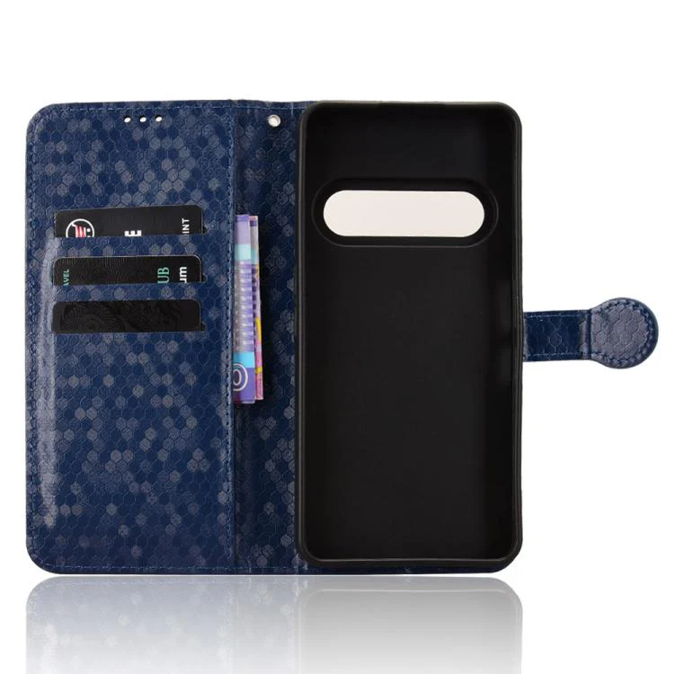 For Natural AI Phone 5G Honeycomb Dot Texture Leather Phone Case(Blue) - Image 4