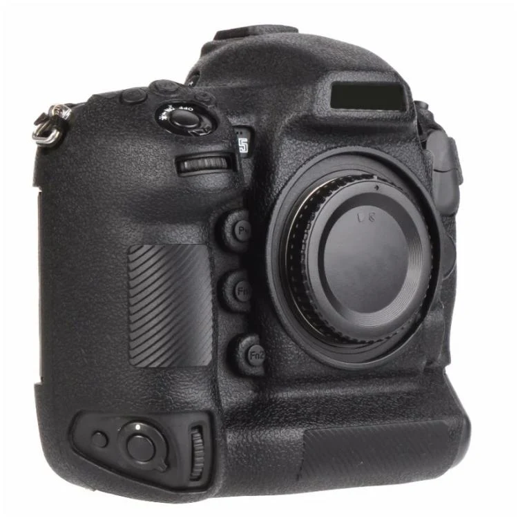 For Nikon D5 Litchi Texture Soft Silicone Camera Protective Case(Black)
