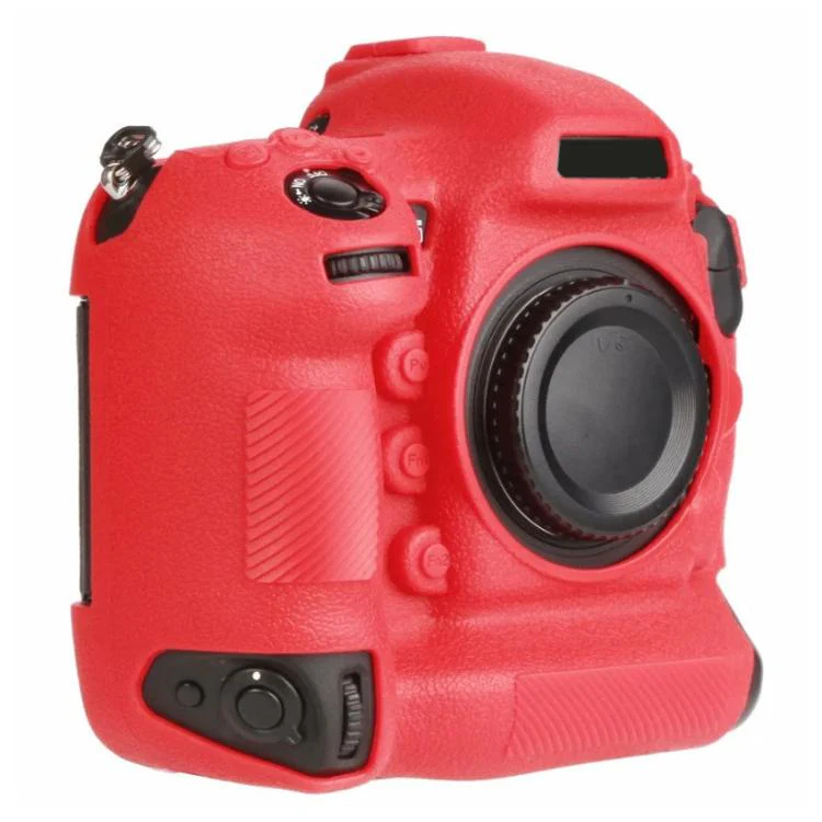 For Nikon D5 Litchi Texture Soft Silicone Camera Protective Case(Red)