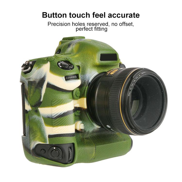 For Nikon D5 Litchi Texture Soft Silicone Camera Protective Case(White) - Image 4