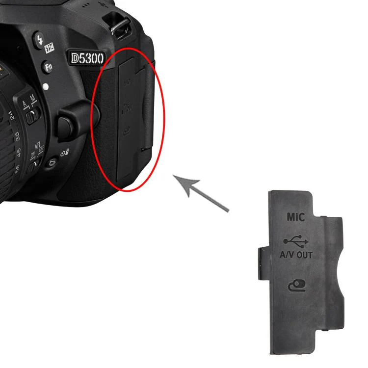 For Nikon D5300 USB Cover Cap - Image 5