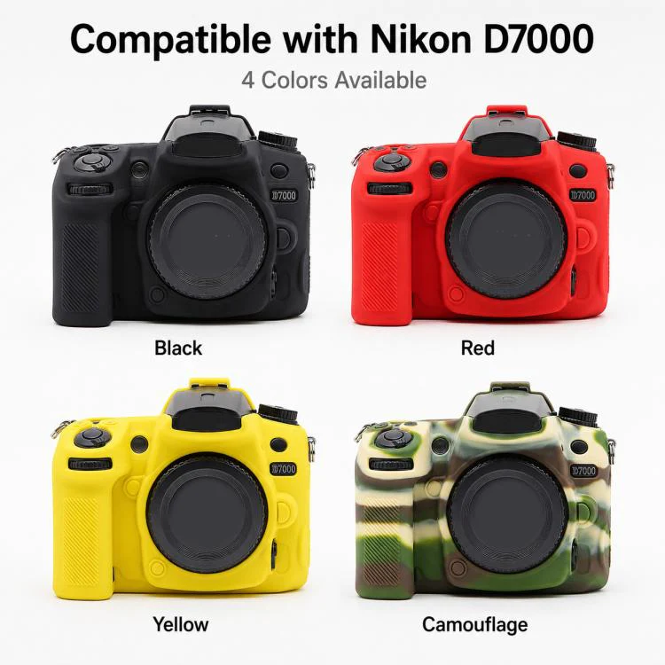 For Nikon D7000 Soft Silicone Camera Protective Case(Camouflage) - Image 2