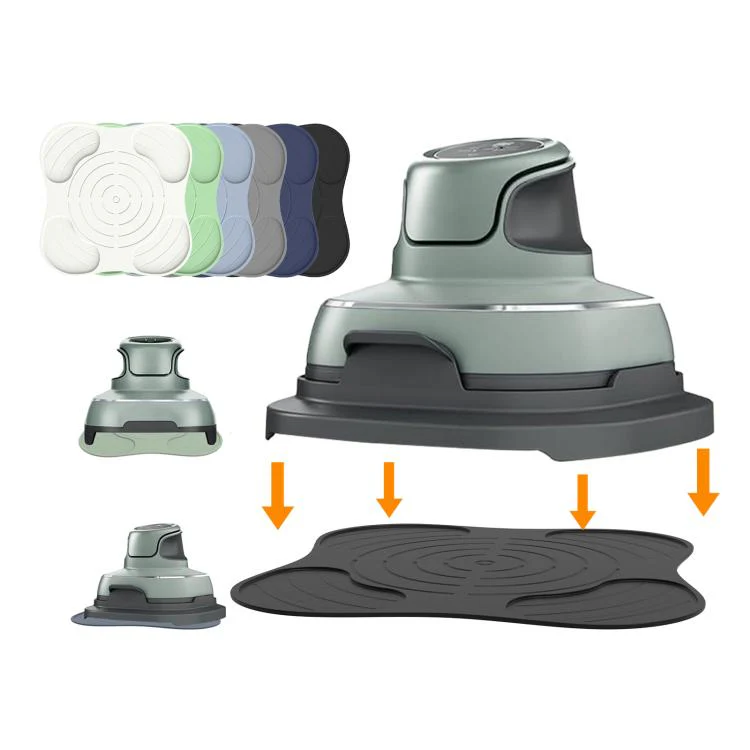 For Ninja FN101GY Crispi Air Fryer Lid Rest Heat Resistant Mat Non-Slip Silicone Pad Protects Countertops from Hot Oil & Steam(Gray) - Image 2