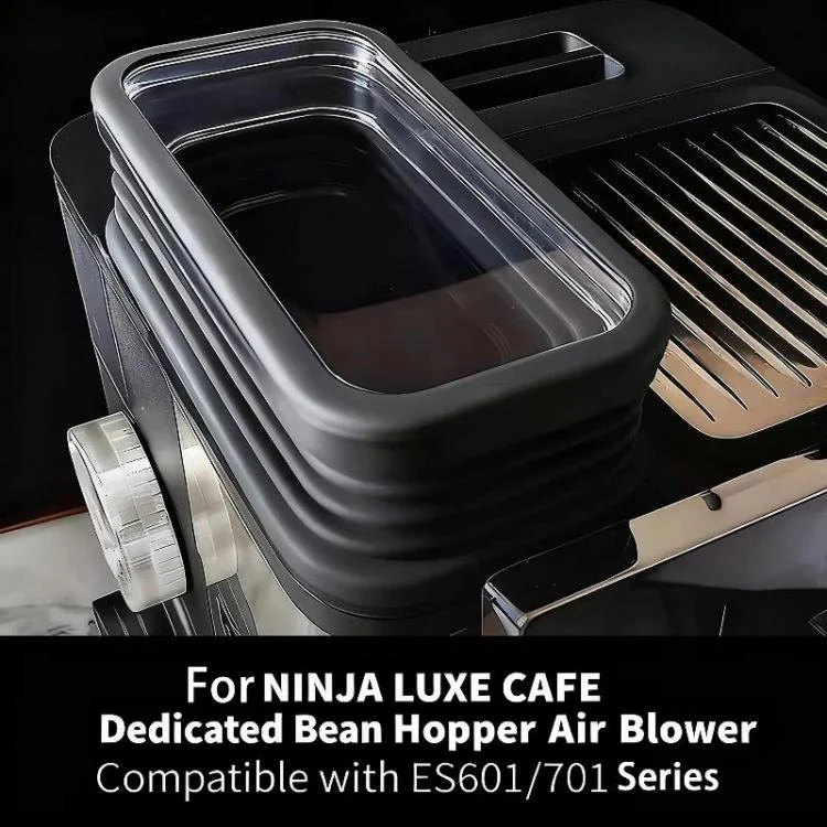For Ninja Luxe Cafe ES601 / ES701 Bean Hopper Extension & Air Blower Coffee Machine Accessory(Black) - Image 2